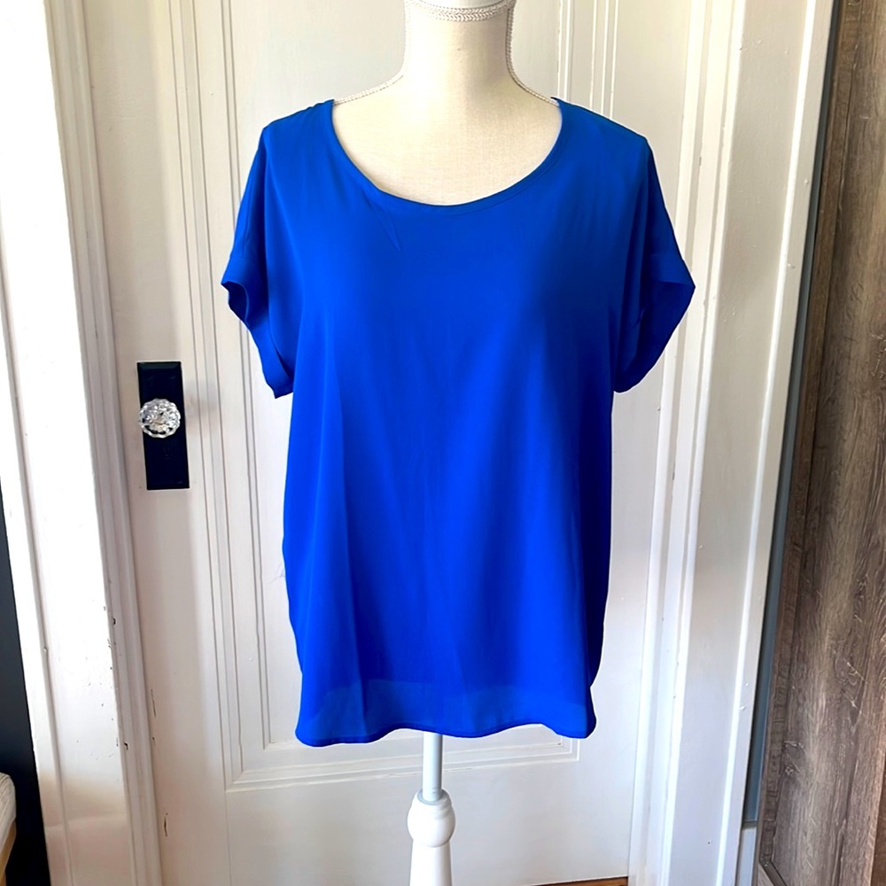 Electric blue blouse